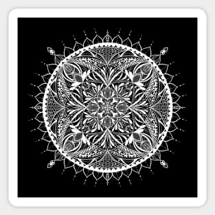 Mandala 2 - white Sticker